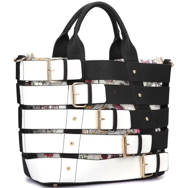 Designer Tote with Bucket Details - Yes Darling Boutique
