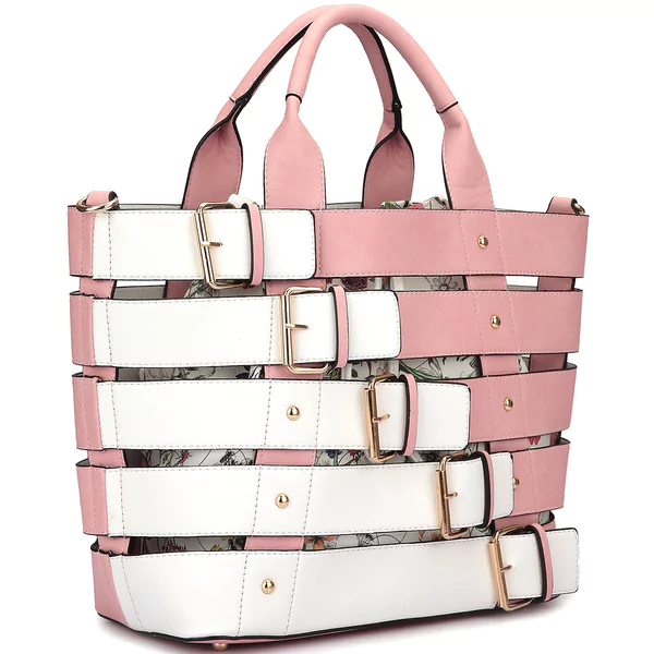 Designer Tote with Bucket Details - Yes Darling Boutique