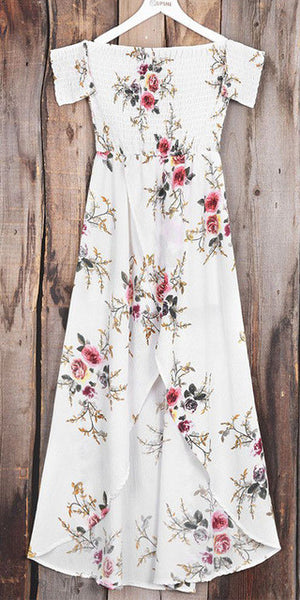Floral Me Print Wrapped Dress - Yes Darling Boutique